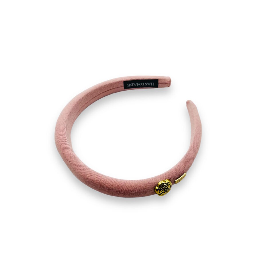 Plush Gold Accent Statement Headband – Bild 4