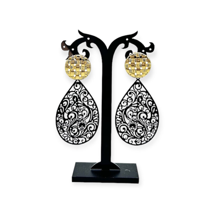 Big drop statement - gold black